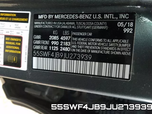 55SWF4JB9JU273939 фото 2