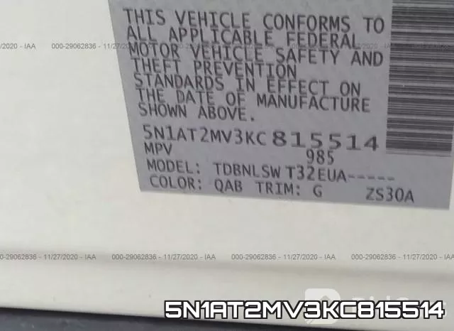 5N1AT2MV3KC815514 фото 9