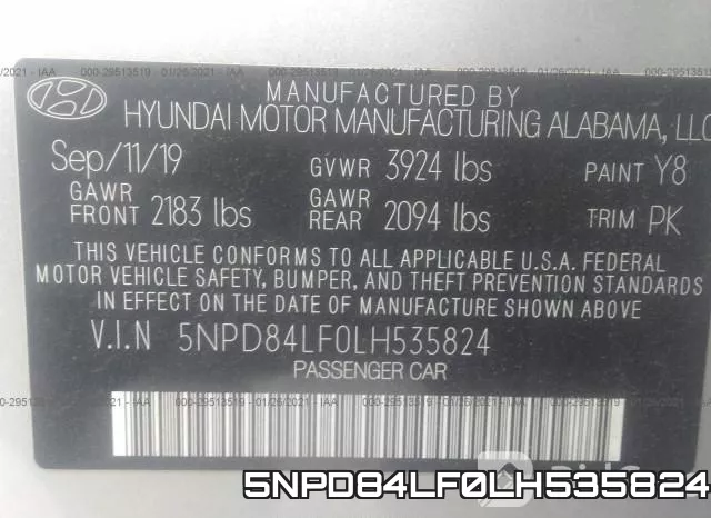 5NPD84LF0LH535824 фото 10