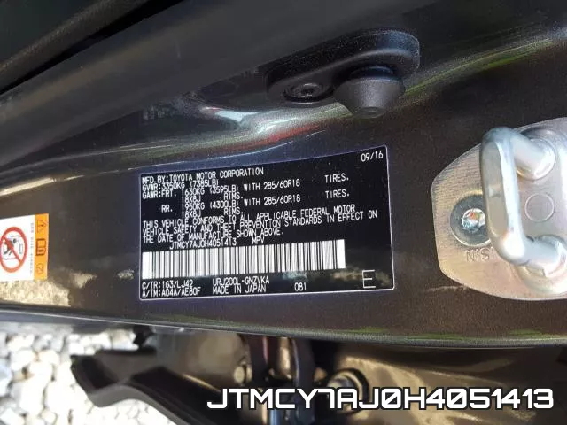 JTMCY7AJ0H4051413 фото 2