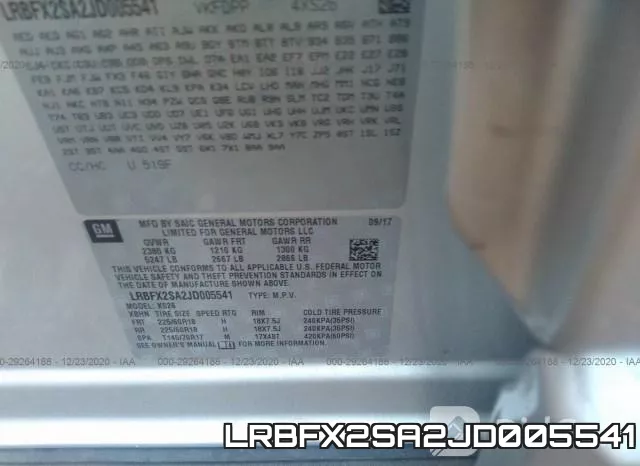 LRBFX2SA2JD005541 фото 9
