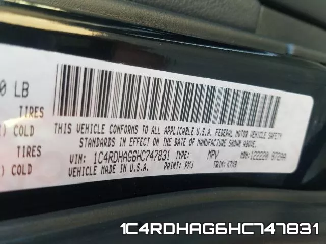 1C4RDHAG6HC747831 фото 2