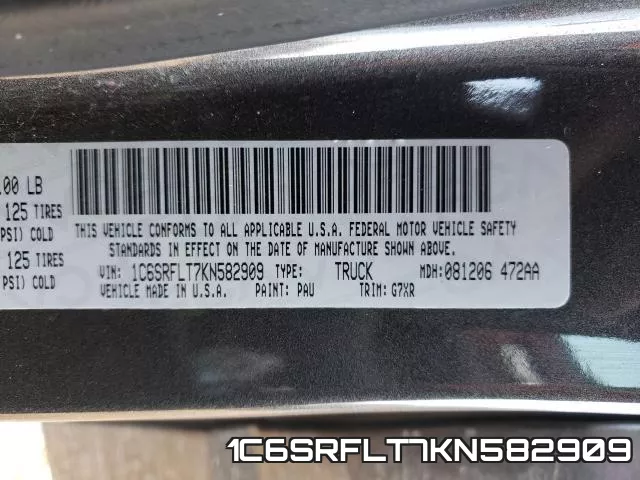 1C6SRFLT7KN582909 фото 2