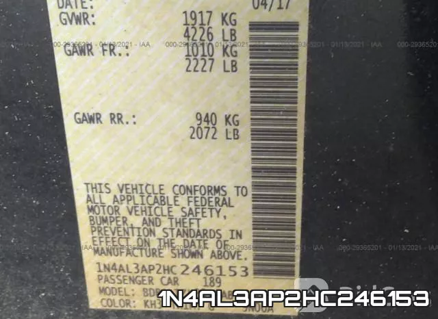 1N4AL3AP2HC246153 фото 10