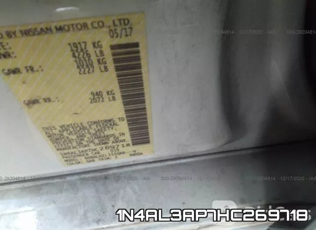 1N4AL3AP7HC269718 фото 9
