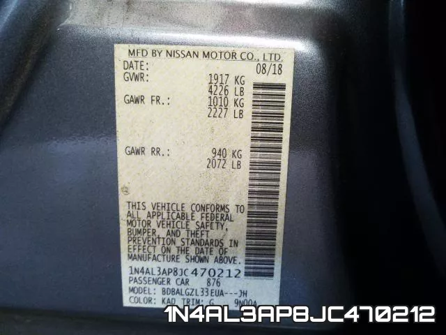 1N4AL3AP8JC470212 фото 2