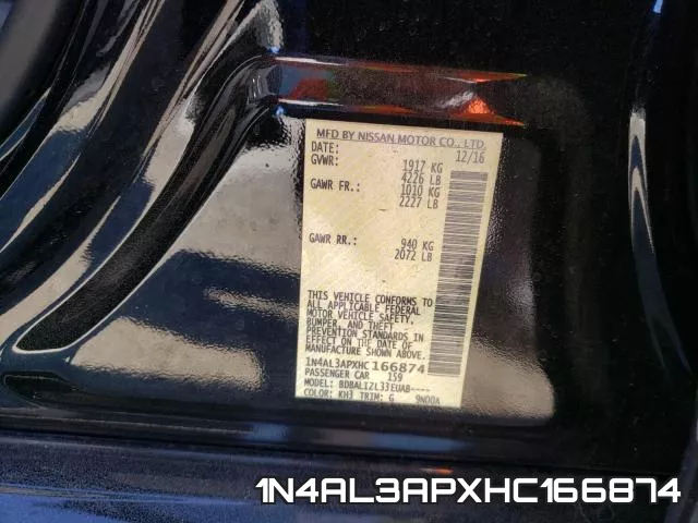 1N4AL3APXHC166874 фото 2