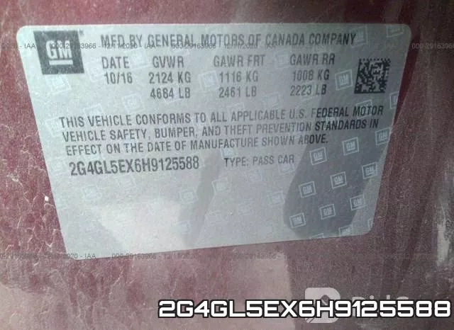 2G4GL5EX6H9125588 фото 9