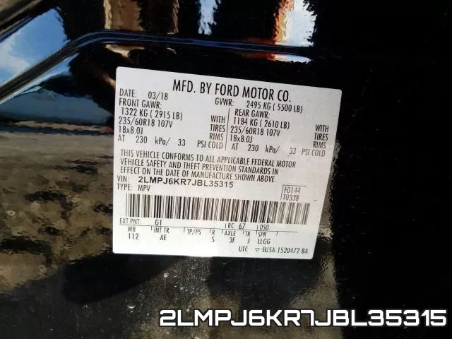 2LMPJ6KR7JBL35315 фото 2