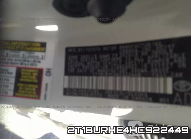 2T1BURHE4HC922449 фото 10