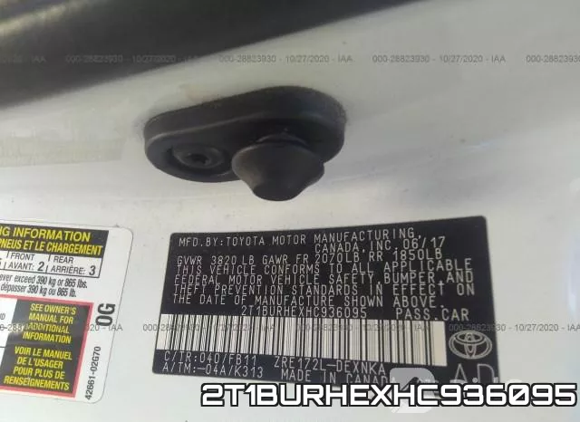 2T1BURHEXHC936095 фото 9