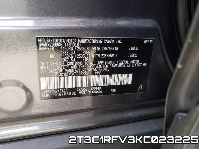 2T3C1RFV3KC023225 фото 2