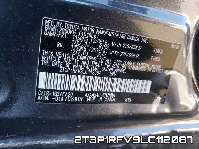 2T3P1RFV9LC112087 фото 2