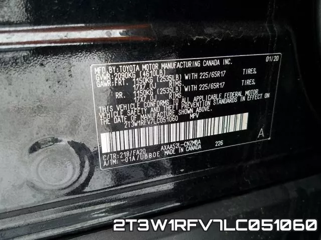 2T3W1RFV7LC051060 фото 2