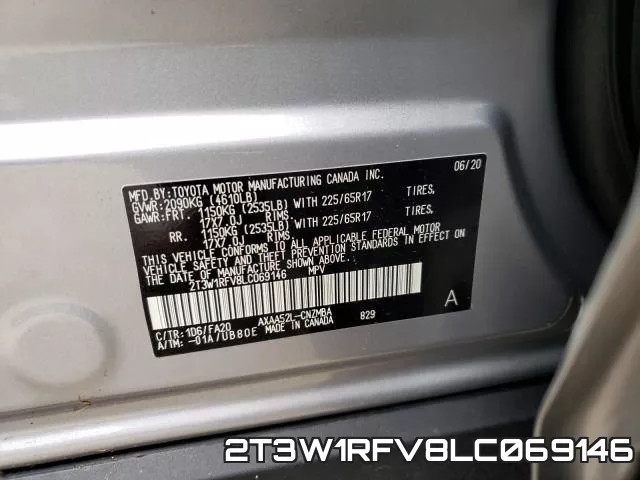 2T3W1RFV8LC069146 фото 2