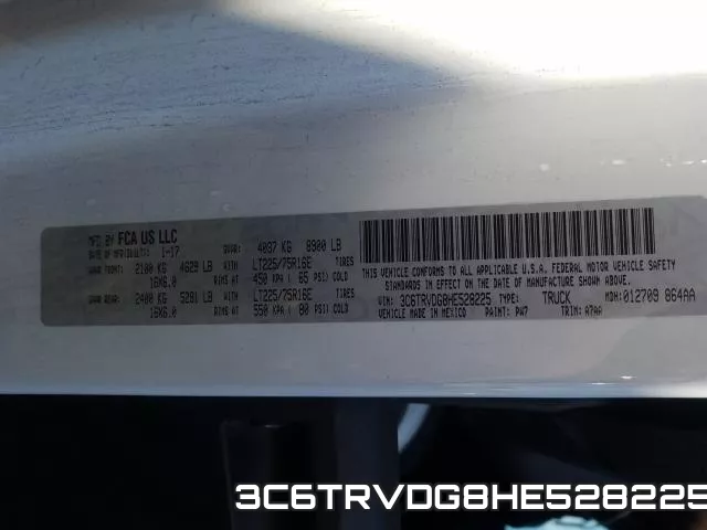 3C6TRVDG8HE528225 фото 2