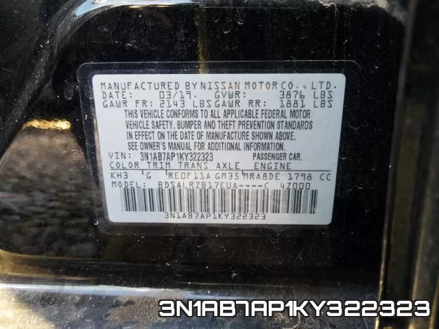 3N1AB7AP1KY322323 фото 2