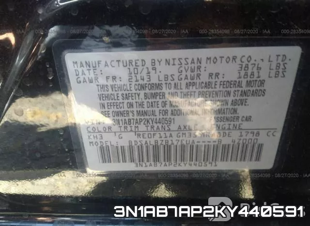 3N1AB7AP2KY440591 фото 10