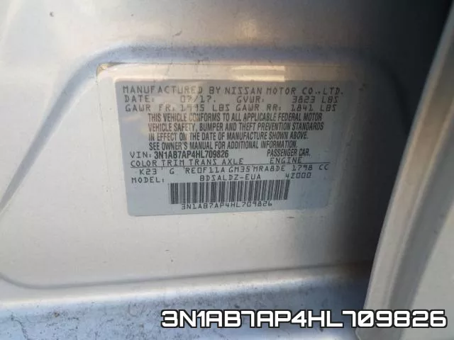 3N1AB7AP4HL709826 фото 2