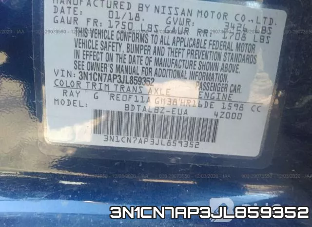3N1CN7AP3JL859352 фото 9