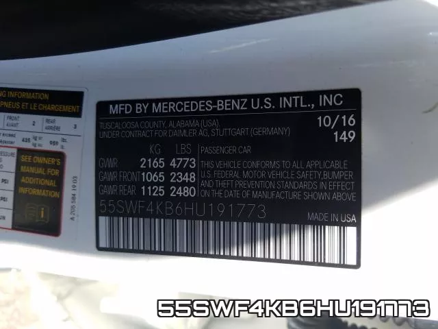 55SWF4KB6HU191773 фото 2