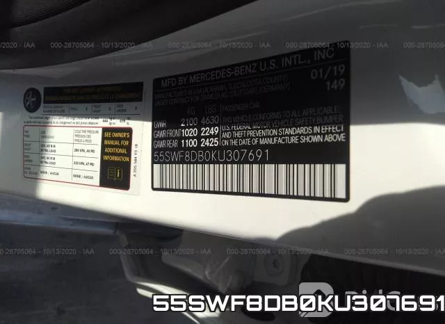 55SWF8DB0KU307691 фото 8