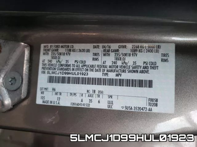 5LMCJ1D99HUL01923 фото 2