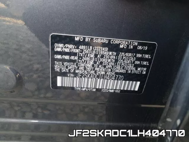 JF2SKADC1LH404770 фото 2