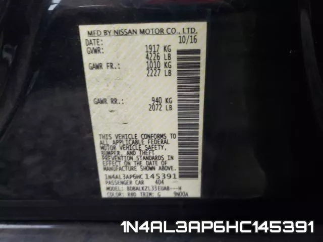 1N4AL3AP6HC145391 фото 2