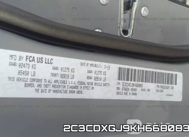 2C3CDXGJ9KH668083 фото 8