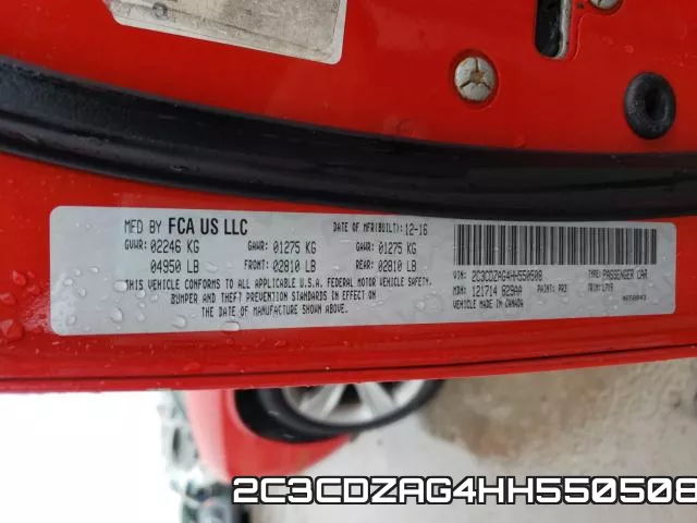 2C3CDZAG4HH550508 фото 2