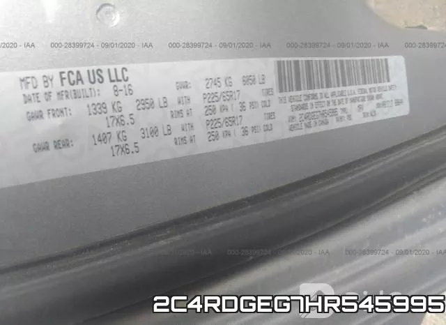 2C4RDGEG7HR545995 фото 9