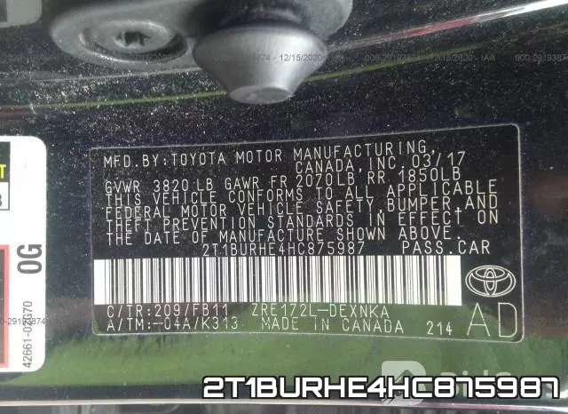 2T1BURHE4HC875987 фото 10