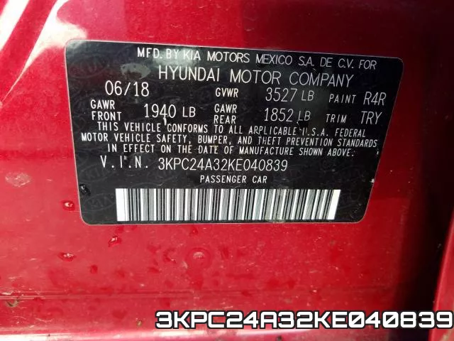 3KPC24A32KE040839 фото 2