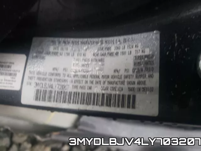 3MYDLBJV4LY703207 фото 2