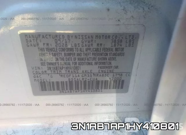 3N1AB7AP1HY410801 фото 10