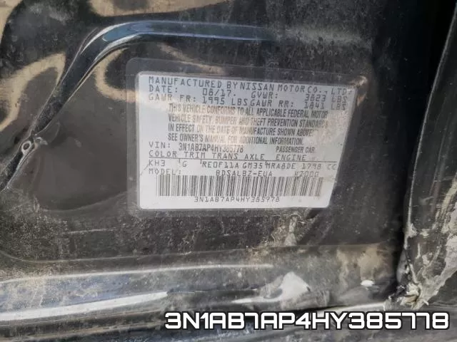 3N1AB7AP4HY385778 фото 2