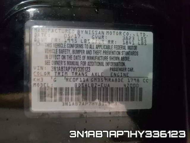 3N1AB7AP7HY336123 фото 2