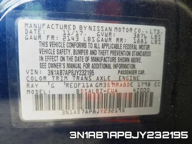 3N1AB7AP8JY232195 фото 2
