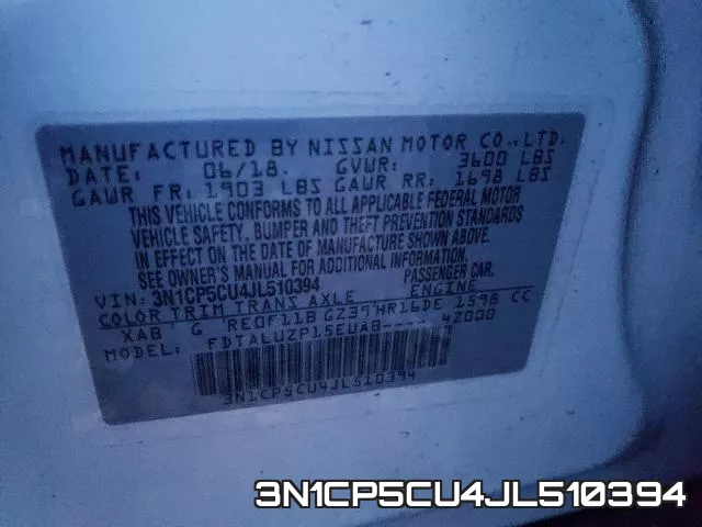 3N1CP5CU4JL510394 фото 2