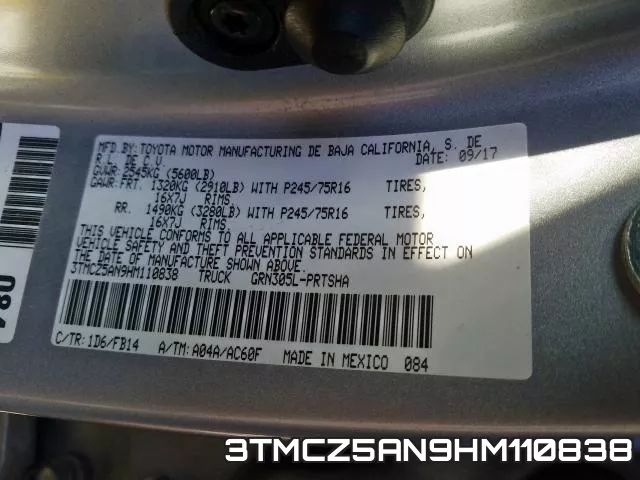 3TMCZ5AN9HM110838 фото 2