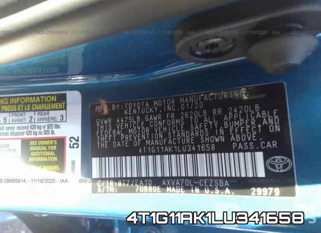 4T1G11AK1LU341658 фото 10