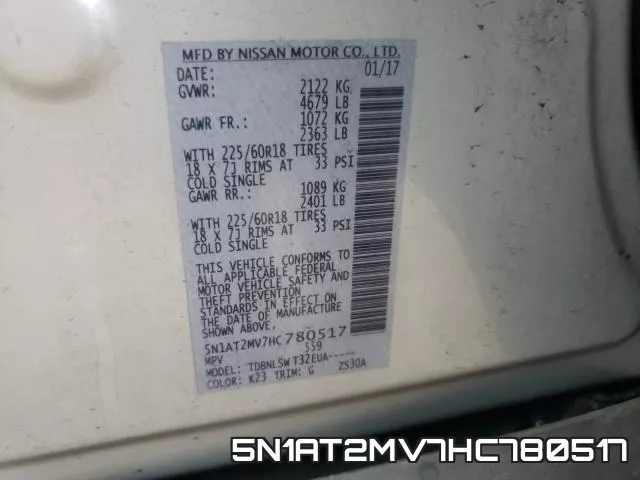 5N1AT2MV7HC780517 фото 2