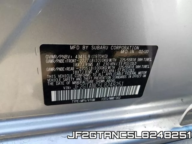 JF2GTANC5L8248251 фото 2