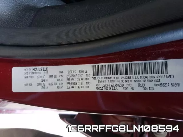 1C6RRFFG8LN108594 фото 2
