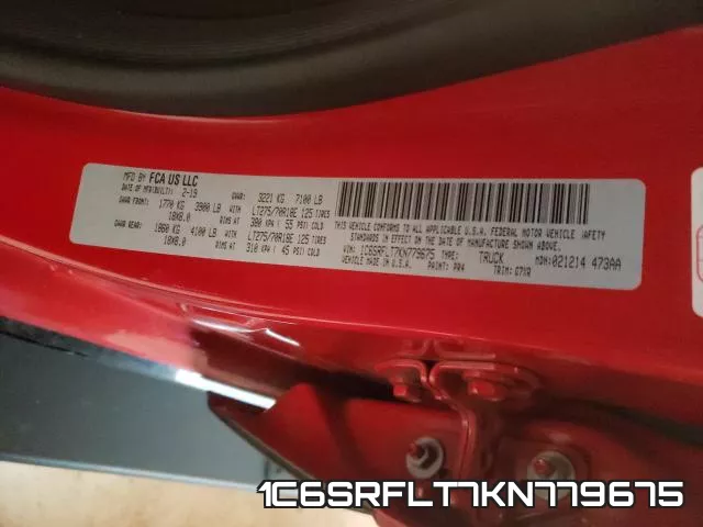 1C6SRFLT7KN779675 фото 2