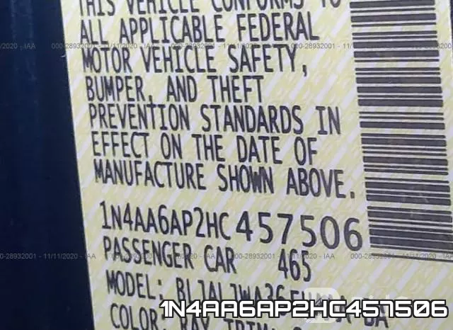 1N4AA6AP2HC457506 фото 10