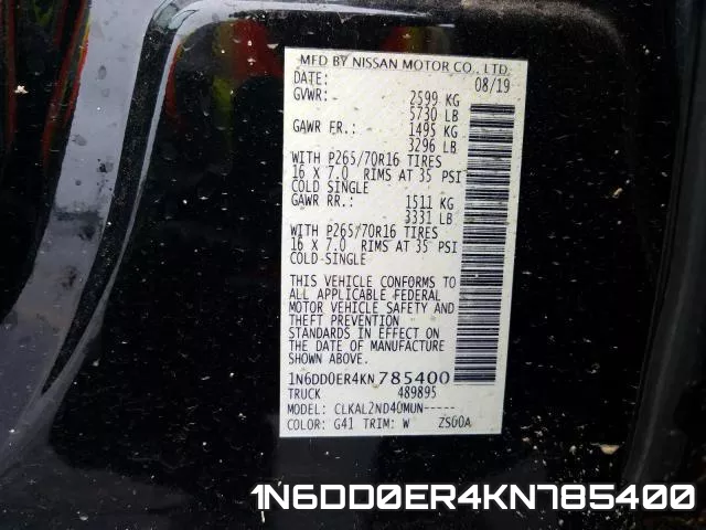 1N6DD0ER4KN785400 фото 2