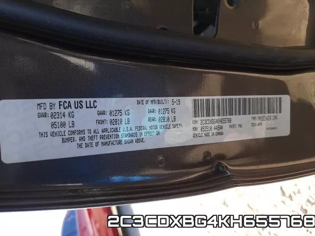 2C3CDXBG4KH655768 фото 2