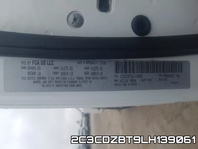 2C3CDZBT9LH139061 фото 2